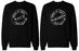 Naughty and Nice Sweatshirts for Best Friends BFF Matching Sweaters