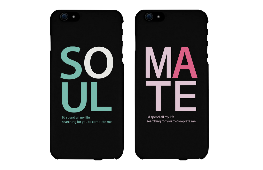 Soulmate Matching Couple Black Phonecases (Set)