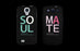 Soul Mate Black Matching Couple Phone Cases Valentine's Day Gifts
