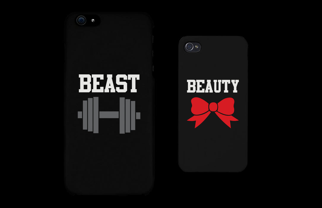 Beauty and Beast Cute Matching Couple Phone Cases Great Gift for Couples