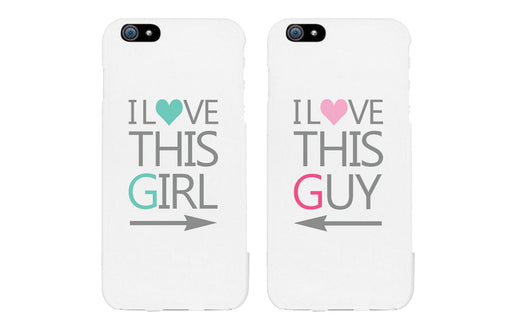 I Love This Girl and Guy Matching Couple Phone Cases Valentine's Day Gifts