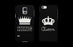 King and Queen Crown Matching Couple Phone Cases Gift for Couples