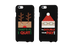 Rudolph and Santa Funny Black Matching Couple Phone Cases Christmas Gifts