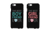 Best Girlfriend and Boyfriend Ever Black Matching Couple Phone Cases