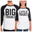 Big Trouble Little Trouble Dad and Baby Baseball Tee New Dad Gifts