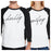 Hubby Wifey Matching Couples Baseball Shirts Cute Honeymoon Gifts