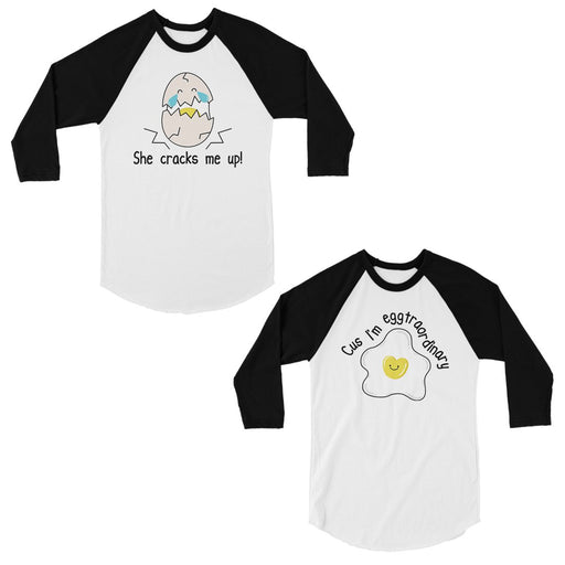 Egg Crack Eggtraordinary Matching Couples Baseball Shirts Gift