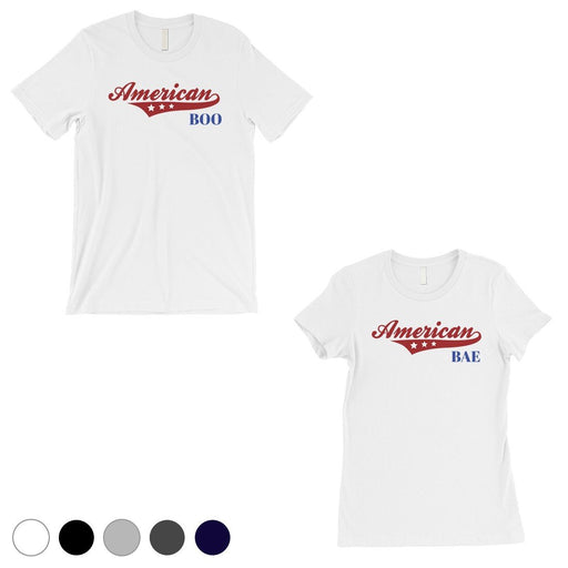 American Boo Bae Matching Couple Gift Shirts Navy Cute Gift Set
