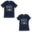 Watt World Shine Light Matching Couple T-Shirts Gift Navy