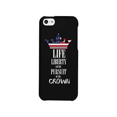 Pursuit Of Crown US Flag Phone Case Funny Independence Day Outfit