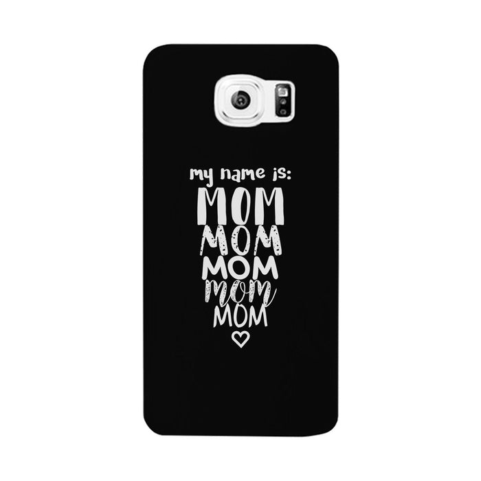 My Name Is Mom White iPhone 4 Case For Mothers Day Rubberized Grip