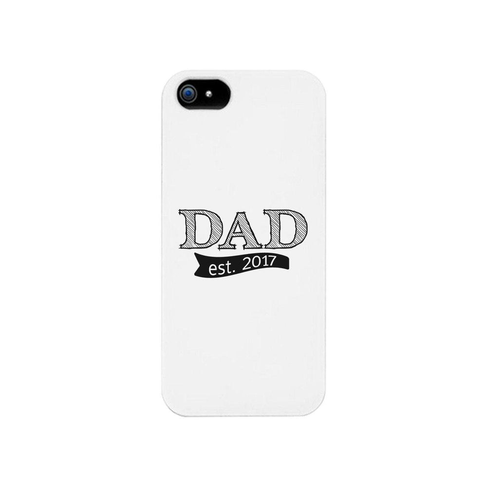 Dad Est 2017 White iPhone 5 Case