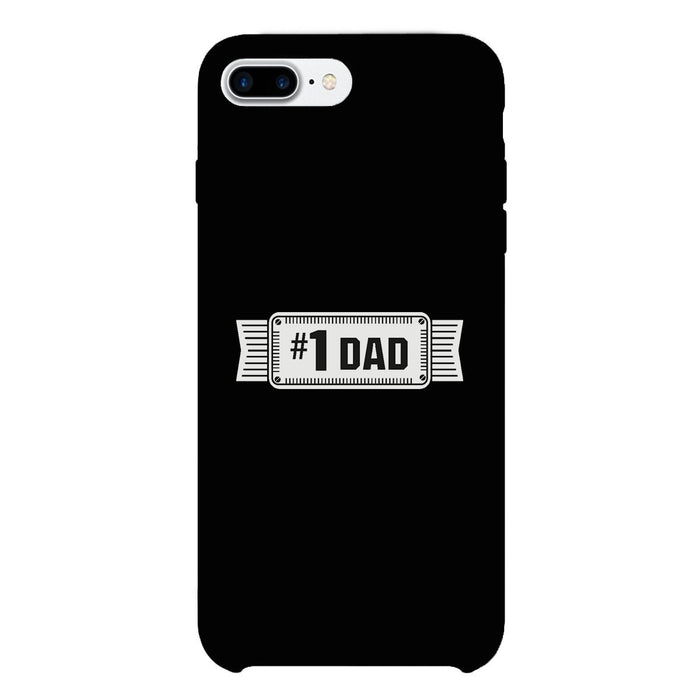#1 Dad Black Phone Case