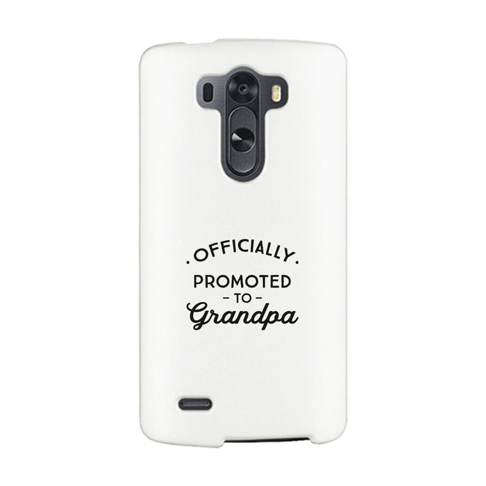 Officially Promoted To Grandpa White Phone Case