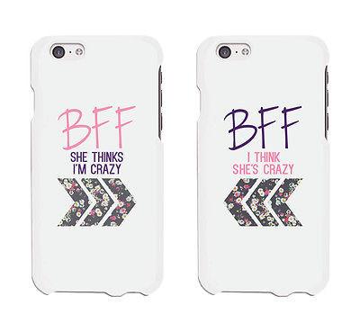 BFF Floral Arrow Cute BFF Matching Phone Cases For Best Friends Gift