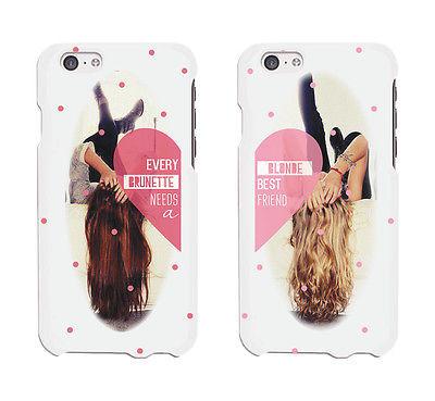 Every Brunette And Blond Cute BFF Matching Phone Cases For Best Friends