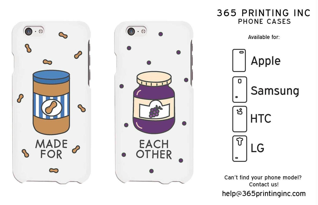 Peanut Butter Jelly Cute BFF Matching Phone Cases For Best Friends