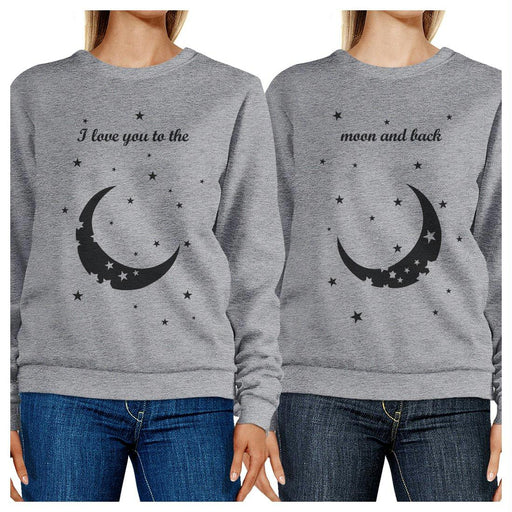 Moon And Back BFF Matching Sweatshirts Gift For Friends Birthday