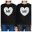 Bff Hearts BFF Matching Black Sweatshirts