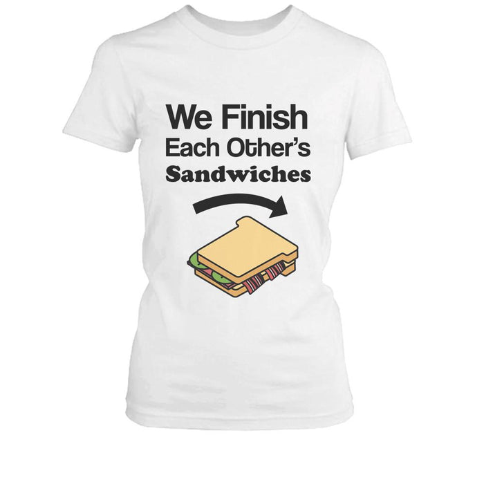 We Finish Each Others Sandwich BFF Shirt Cute Matching Best Friends T-shirt