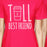 Tall Short Cup BFF Matching Shirts Womens Hot Pink Gift For Friends