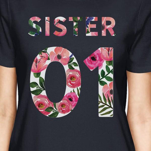Sister 01 BFF Matching Navy Shirts