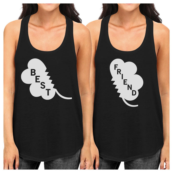 Best Friend Clover Cute BFF Matching Tank Tops For St Patricks Day