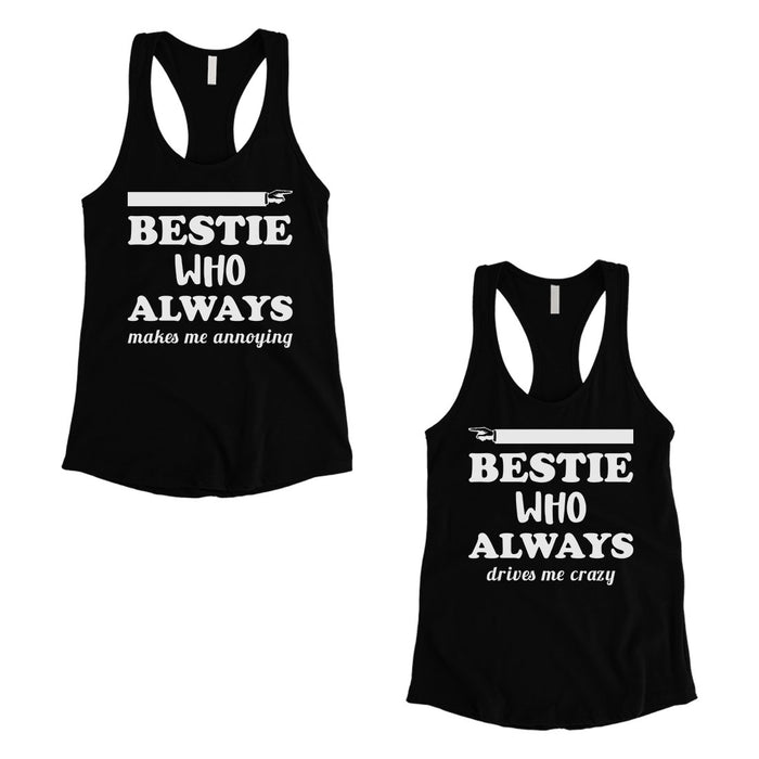 Bestie Always Womens BFF Matching Tank Tops Cute Best Friend Gifts