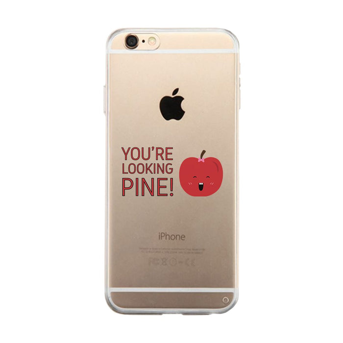 You're Ador-Apple & Looking Pine Matching Clear Phone Case