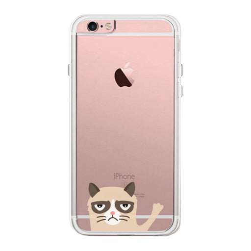 Grumpy Cat Phone Case Cute Clear Transparent Phonecase