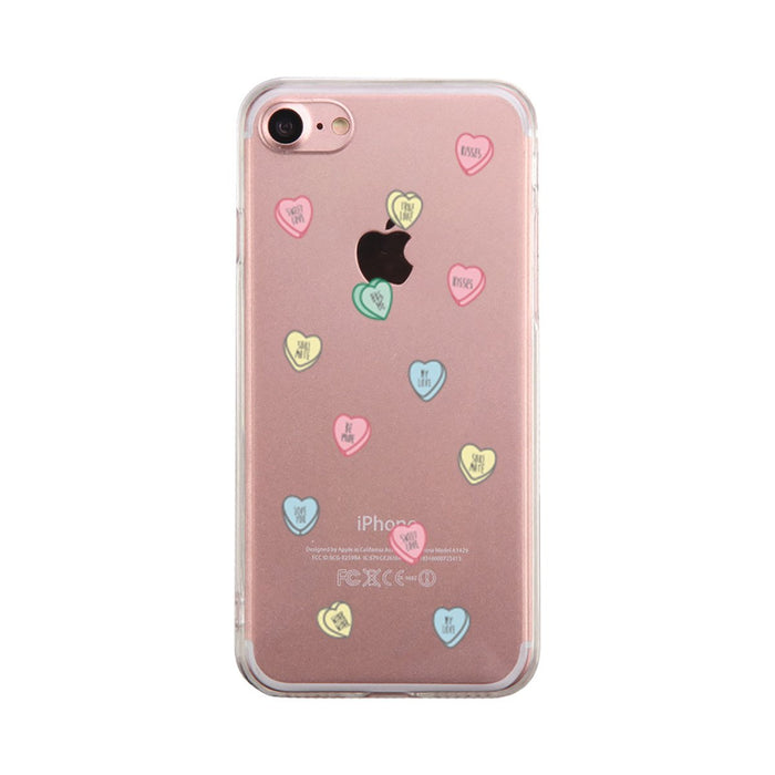 Sweethearts Candies Phone Case Cute Clear Phonecase