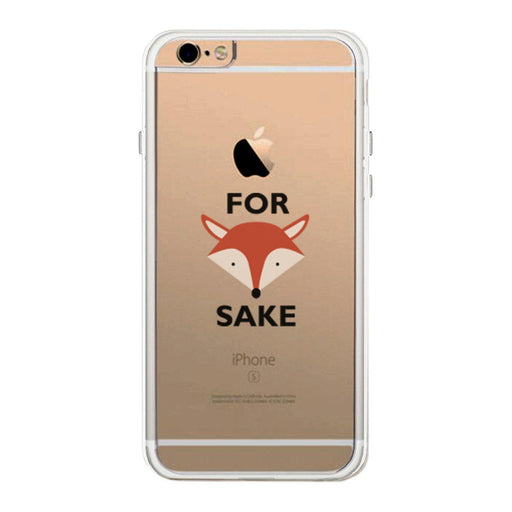 For Fox Sake Funny Phone Case Cute Clear Phonecase
