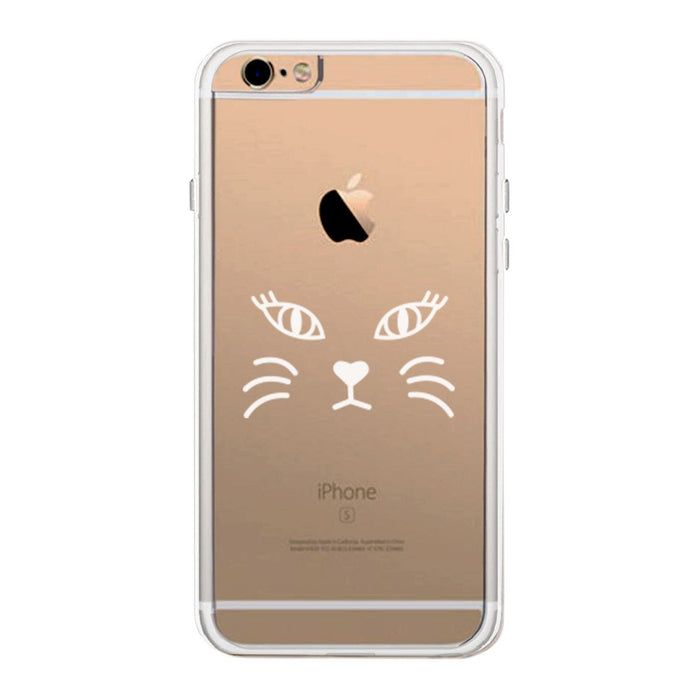 Cat Face Phone Case Cute Clear Phonecase For Cat Lover