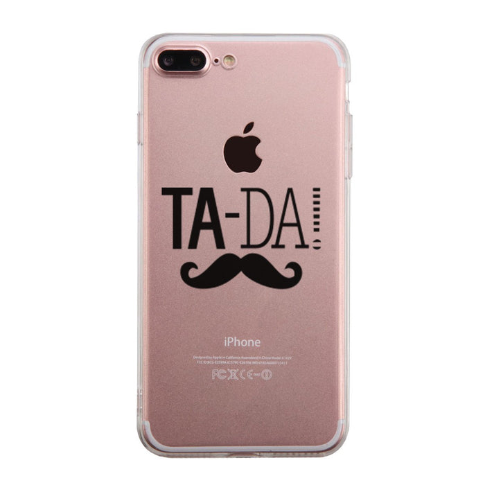 Tada Mustache Phone Case Cute Clear Phonecase