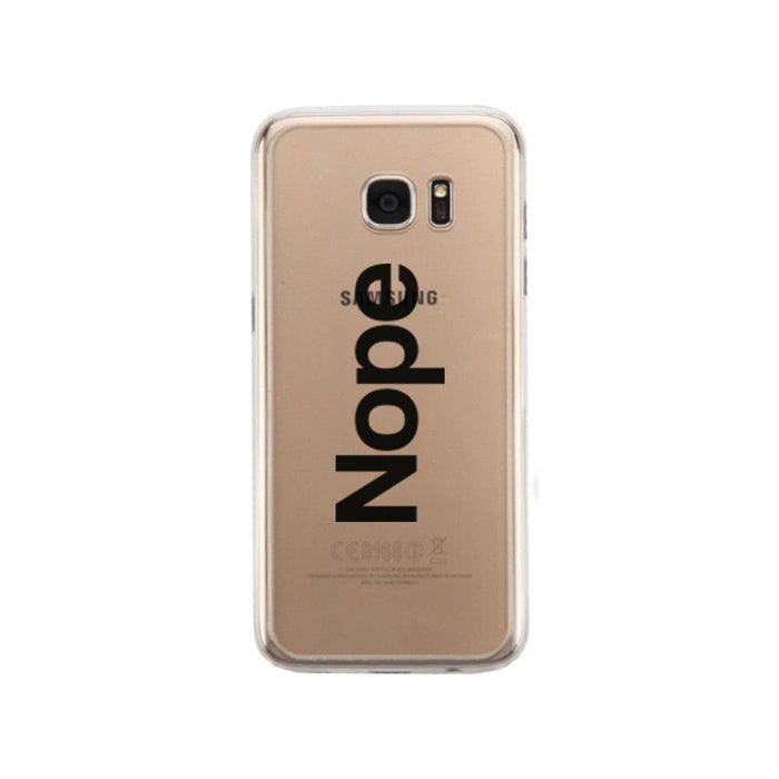 Nope Phone Case Cute Clear Transparent Phonecase