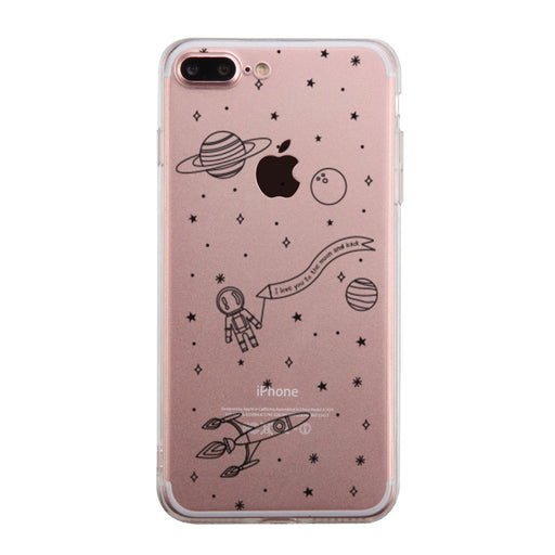 Love You To The Moon And Back  Case Cute Clear Cover