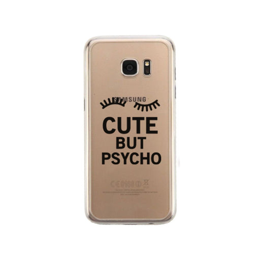 Cute But Psycho Funny Phone Case Cute Clear Phonecase