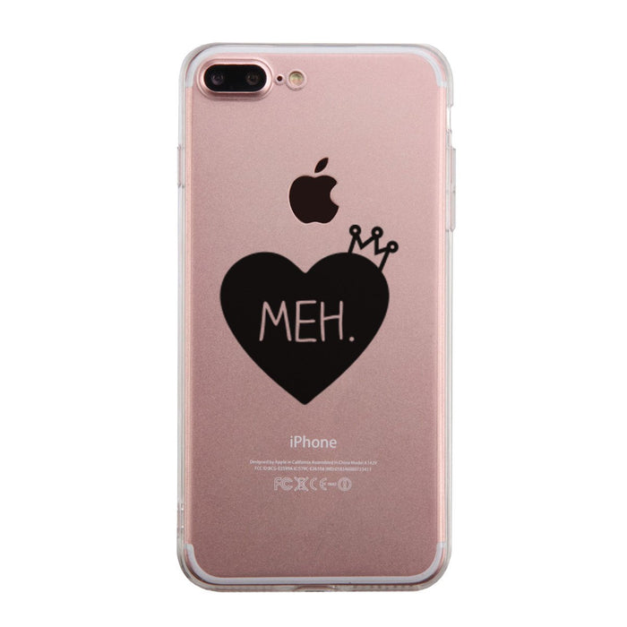 Heart Meh Phone Case Cute Clear Phonecase For Girls