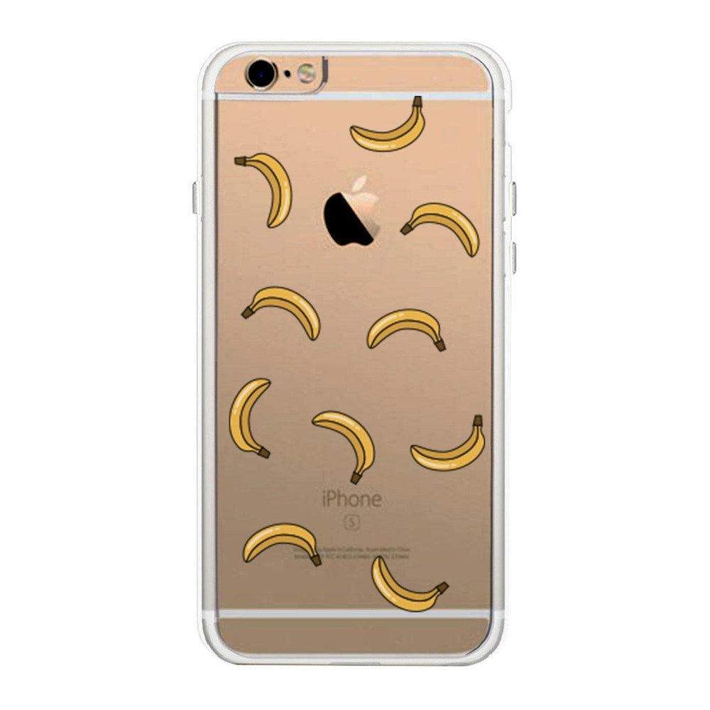 Banana Pattern Phone Case Cute Clear Phonecase