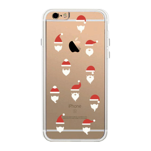 Santa Pattern Phone Case Cute Clear Phonecase