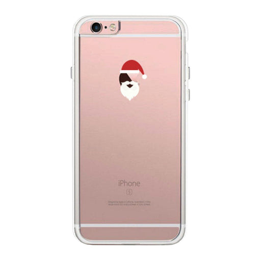 Santa On Apple Phone Case Cute Clear Phonecase