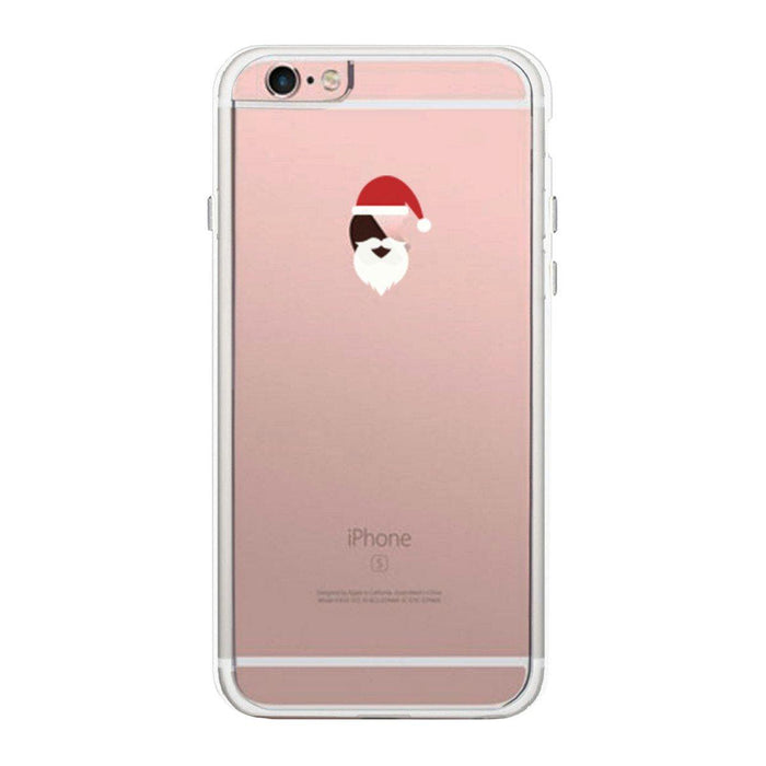 Santa On Apple Phone Case Cute Clear Phonecase