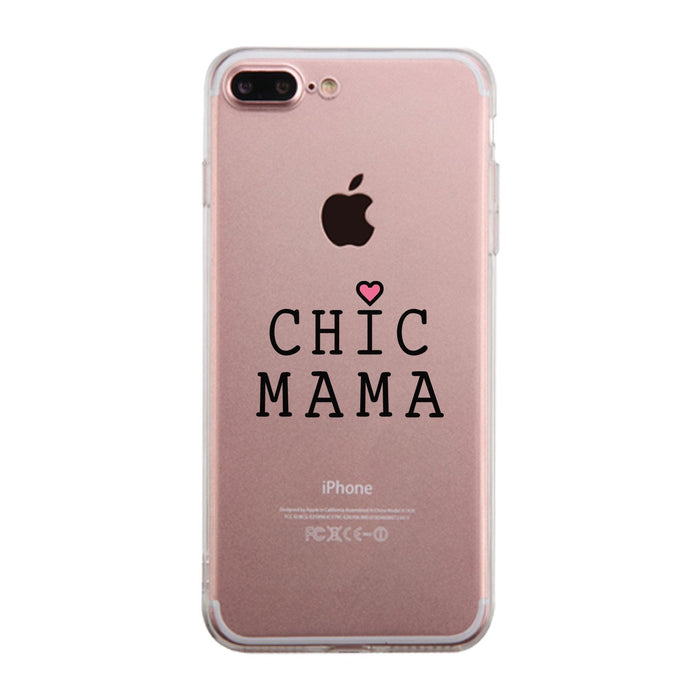 Chic Mama Clear Phone Case Lovely Design Gifts For Mothers Day