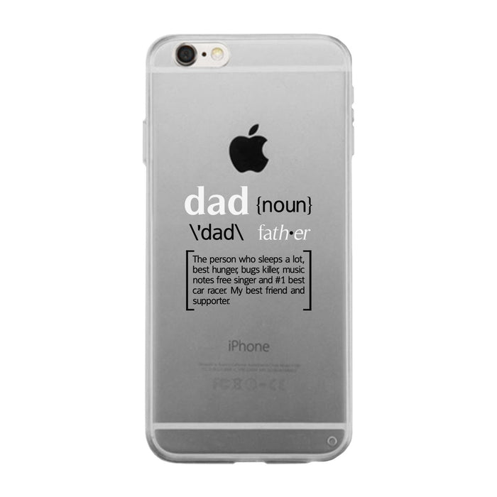 Dad Noun Clear Phone Case