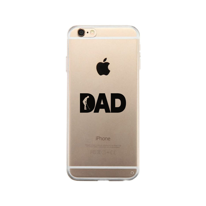 Dad Golf Clear Phone Case