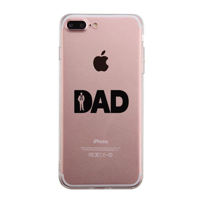 Dad Business Clear Phone Case