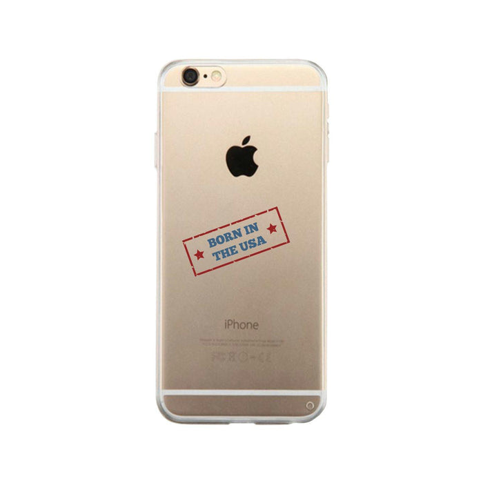 Born In The Usa Clear Phone Case