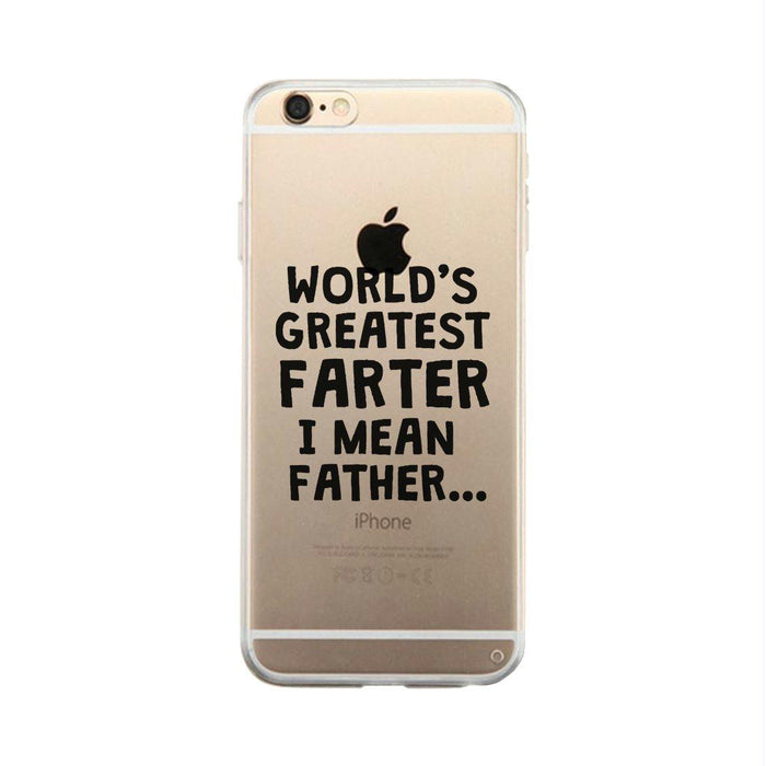 Farter I Mean Father Clear Case Hilarious Dads Gift For Fathers Day