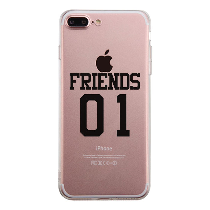Friend01-RIGHT Clear Case Funny BFF Matching Gift Phone Case Slim