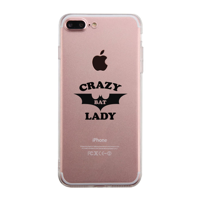 Crazy Bat Lady Clear Phone Case